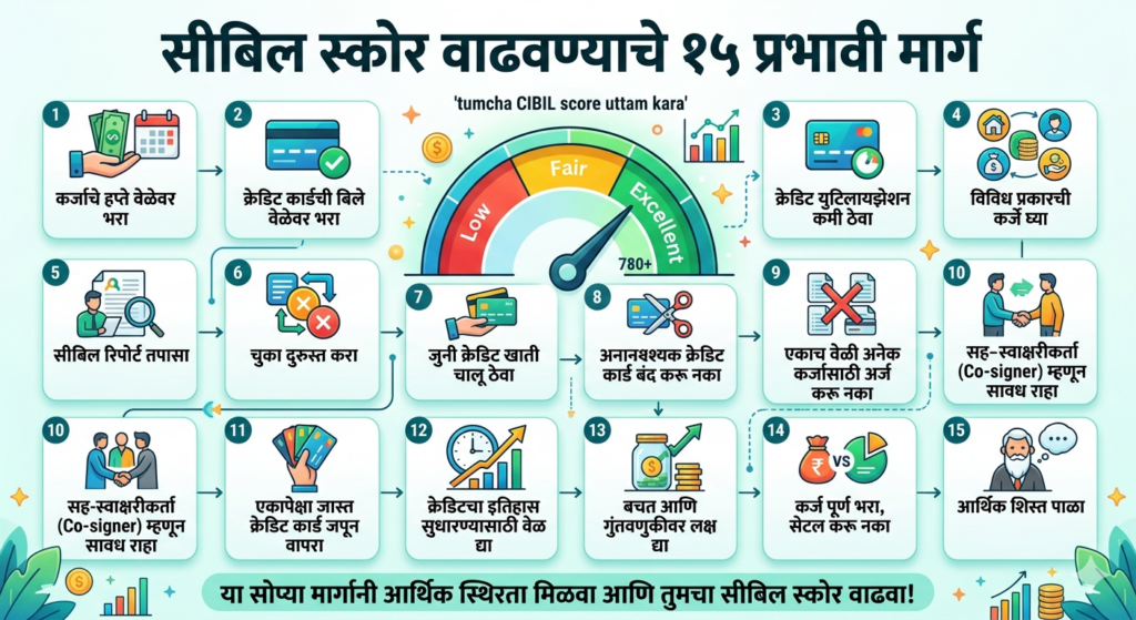 सिबिल स्कोर कसा वाढवावा